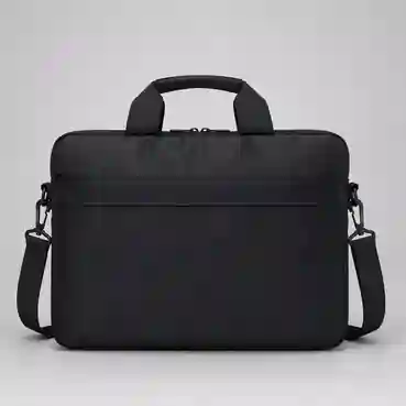 Customized Black Business Laptop Bag with Front Organizer Pocket